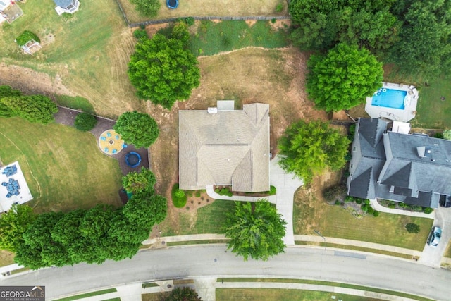 birds eye view of property