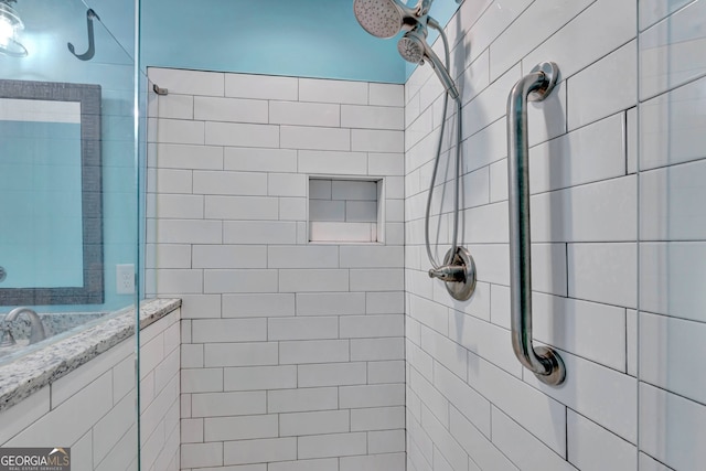 179 Bamboo Pt, Hartwell, GA 30643 - bathroom featuring tiled shower