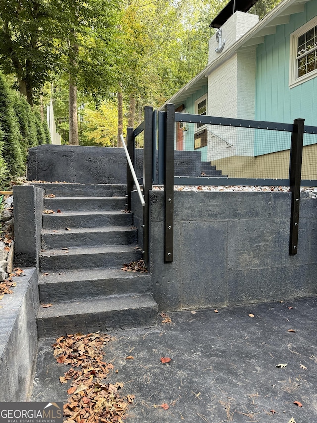 view of stairs