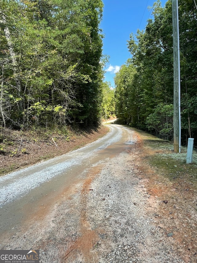 view of road