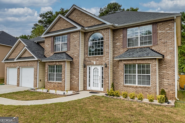 view of front of house with a front yard