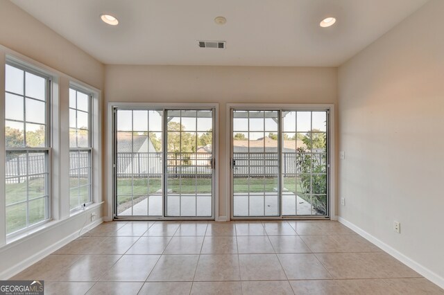 interior space with a wealth of natural light