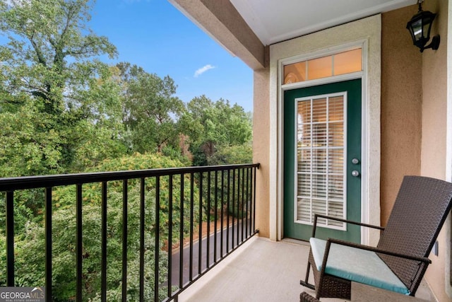 view of balcony