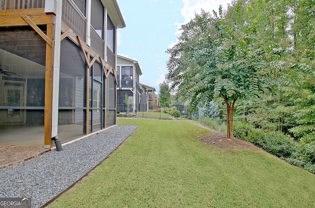 view of yard with a patio area