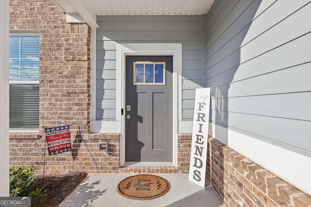 view of entrance to property