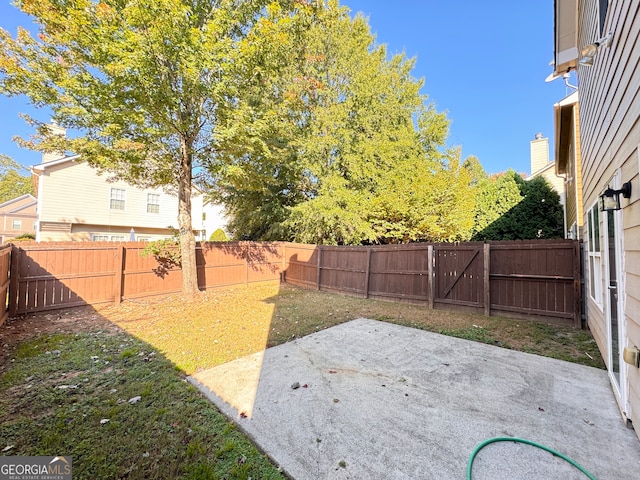 view of yard featuring a patio