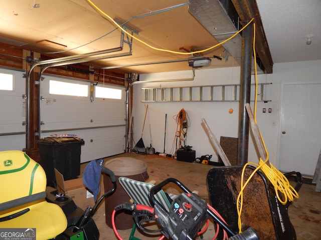 381 Hidden Lakeview Cir, Hiawassee, GA 30546 - garage with a garage door opener