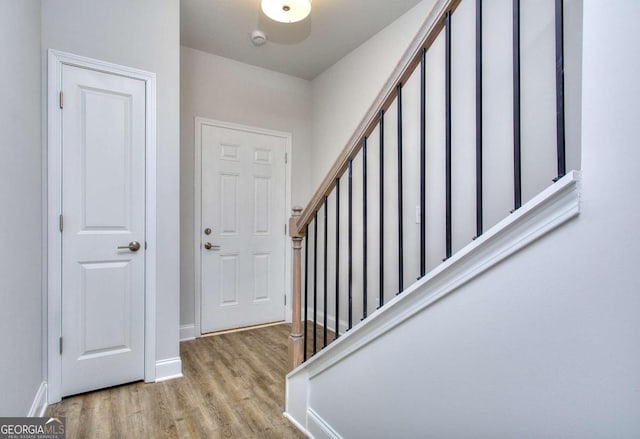 102 Greenview Ct Unit 1603, Homer, GA 30547 - foyer featuring wood finished floors and stairs