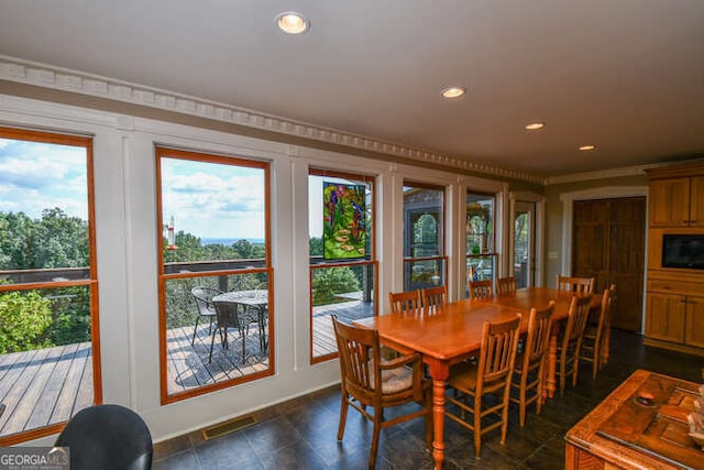 view of dining room