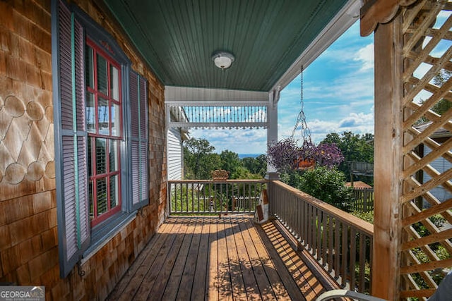 view of deck