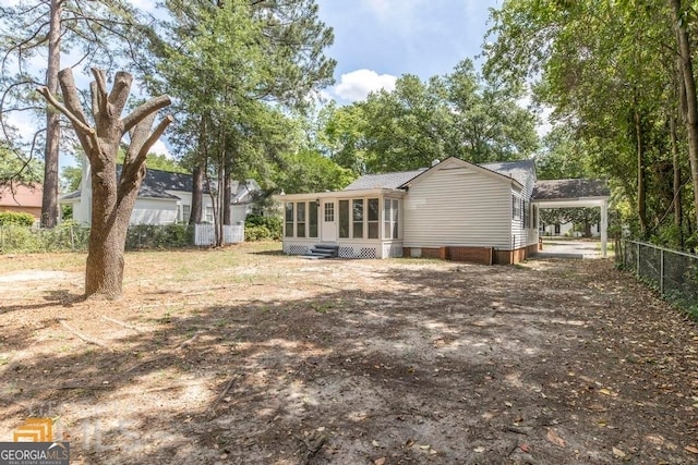 view of rear view of house