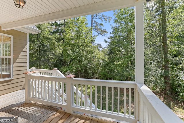 view of wooden terrace