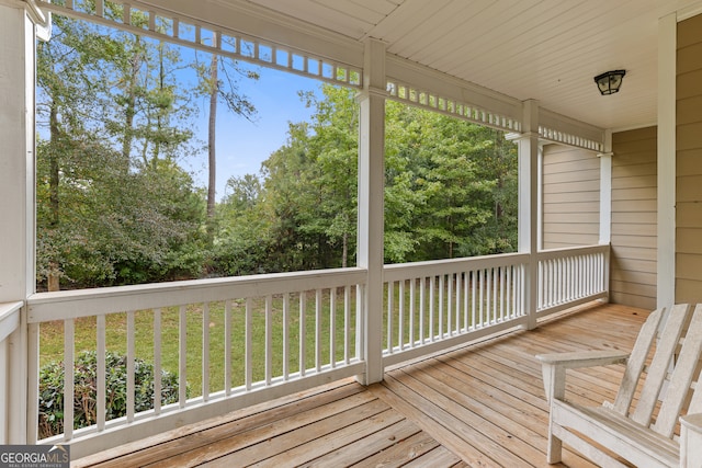 view of wooden terrace