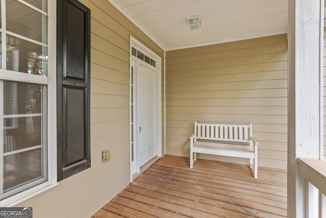 exterior space with a porch