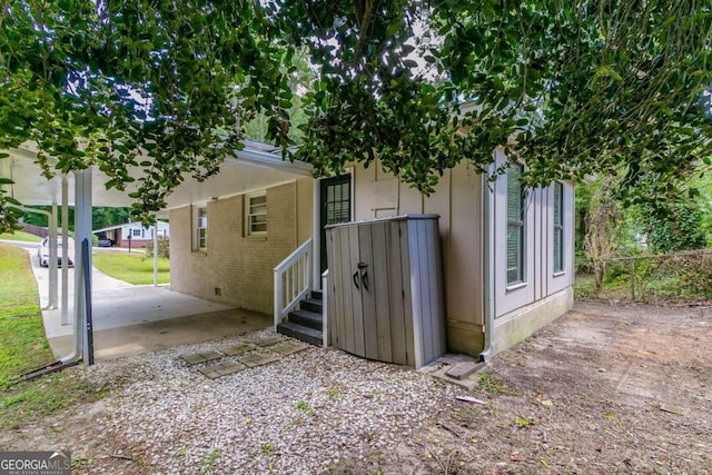 exterior space featuring a patio area