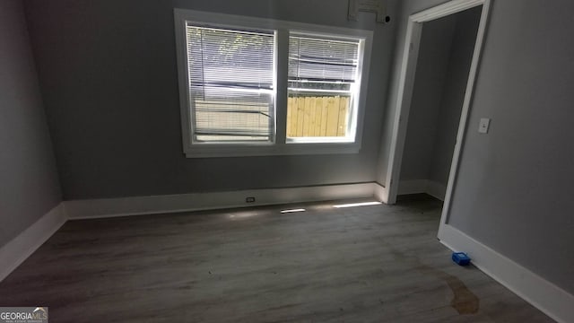 166 Gardner St, Macon, GA 31204 - empty room featuring baseboards and wood finished floors