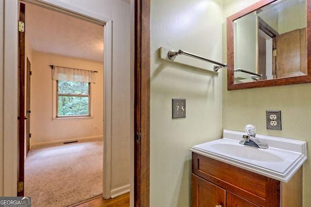 bathroom with vanity