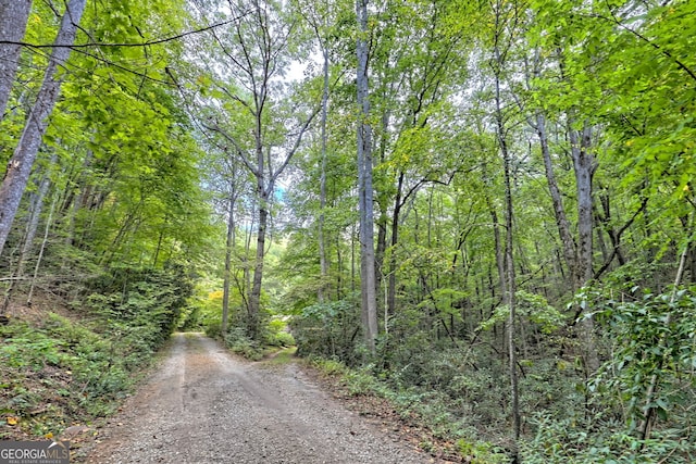 view of road