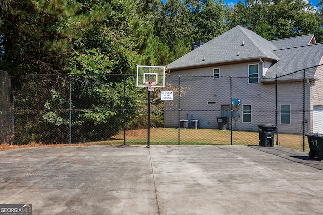 view of sport court