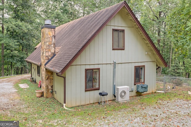 exterior space featuring ac unit