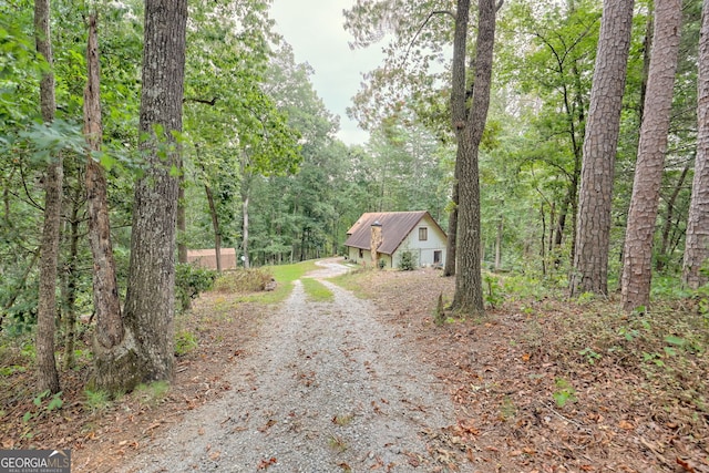 view of road