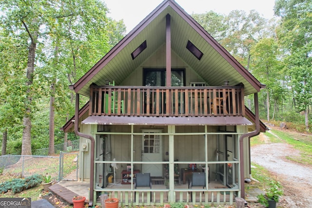 view of rear view of house