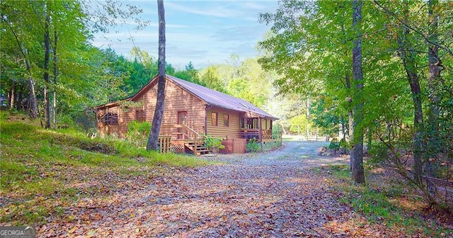 view of side of property