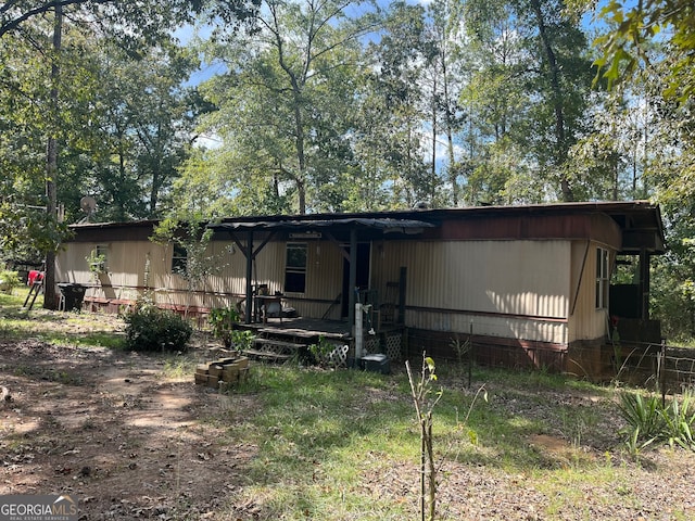 view of rear view of property