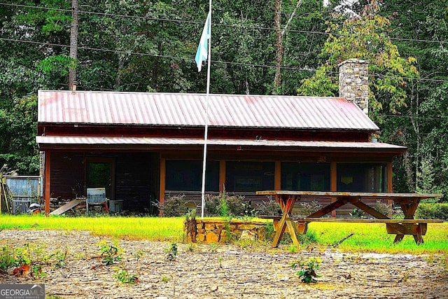 view of back of property