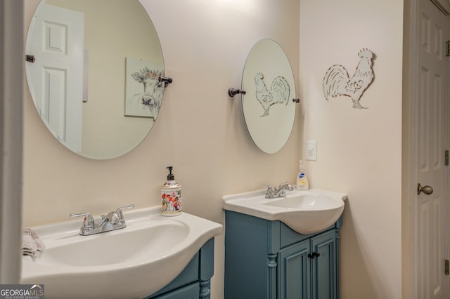 bathroom with vanity