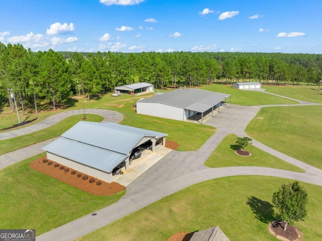 375 Dasher St, Lyons, GA 30436 - birds eye view of property featuring a view of trees