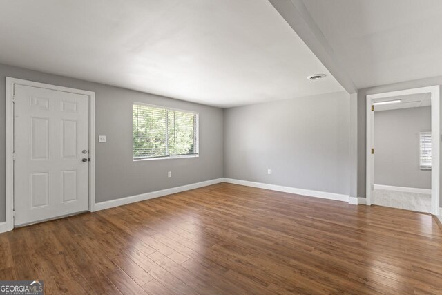 view of unfurnished dining area