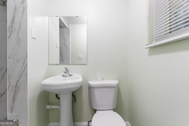 half bath with toilet