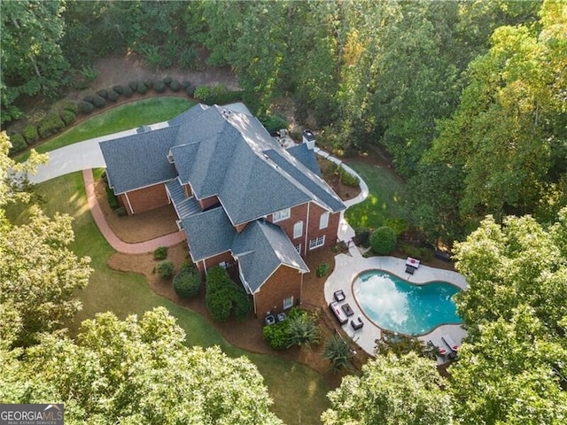 birds eye view of property