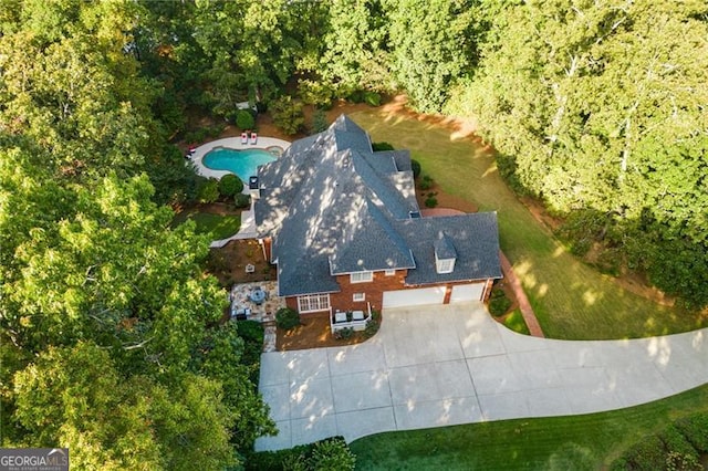 birds eye view of property