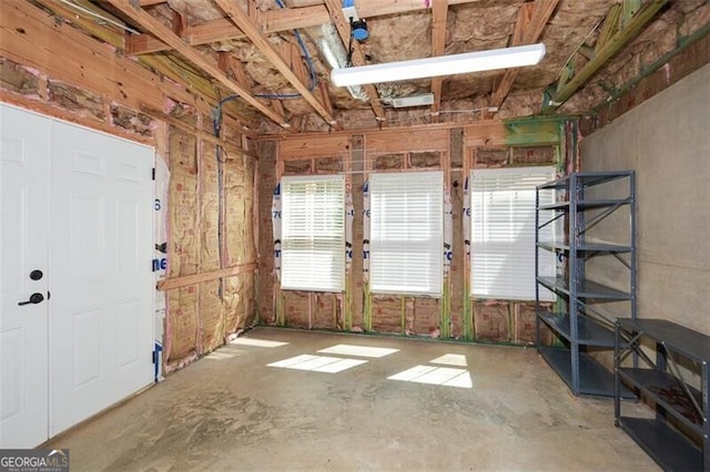 miscellaneous room featuring concrete floors