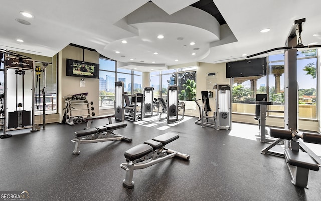 view of exercise room