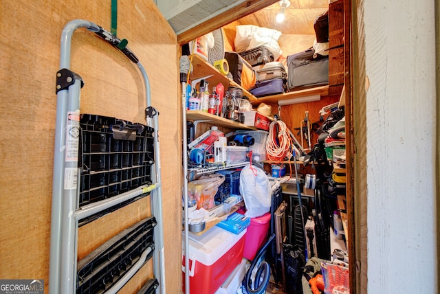 view of storage room