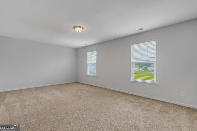 view of carpeted empty room