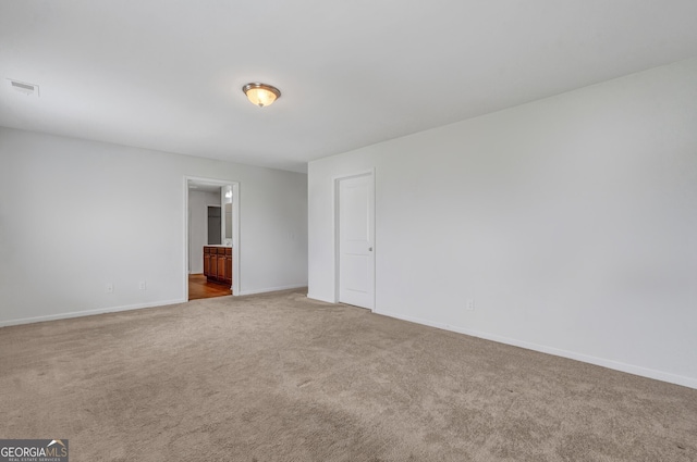 view of carpeted empty room