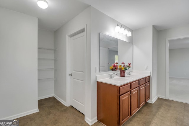 bathroom with vanity