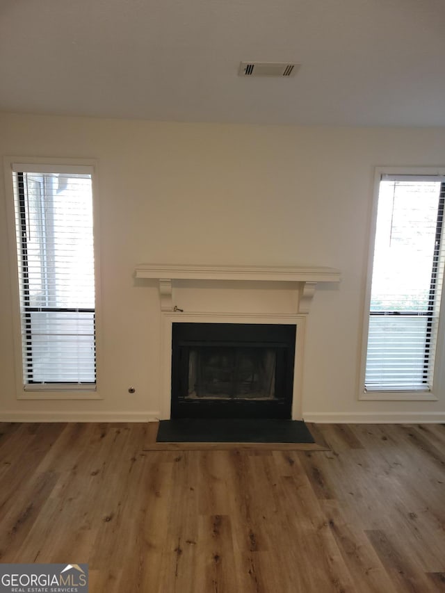 interior details with wood-type flooring