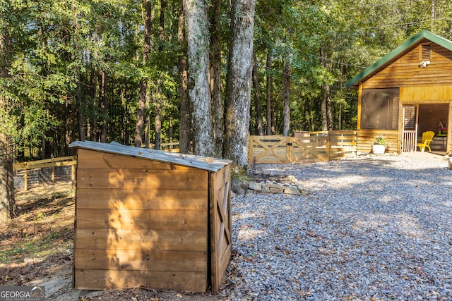 view of outdoor structure