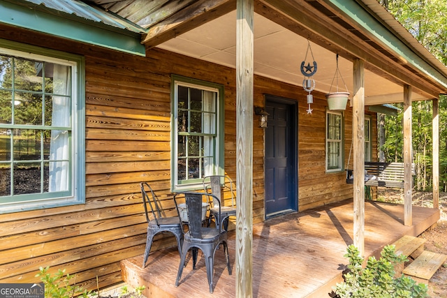 view of patio / terrace with covered porch