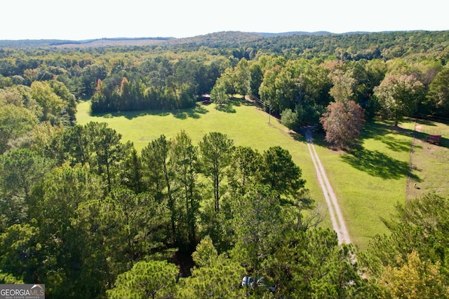 drone / aerial view featuring a rural view