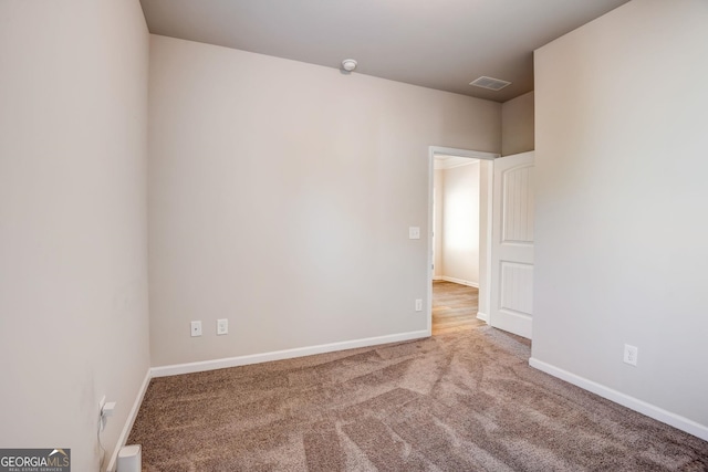 view of carpeted empty room