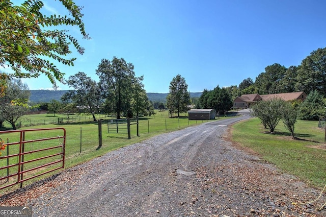 2051 Little Texas Valley Rd, Rome, GA 30165 - view of road featuring a rural view and gravel driveway
