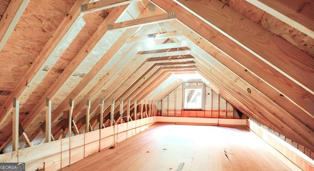 view of attic