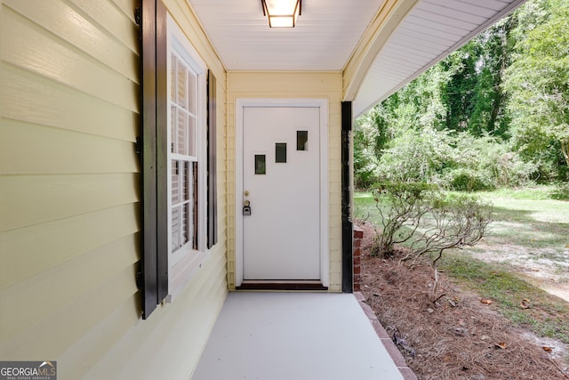 view of entrance to property