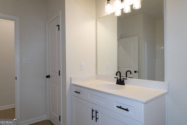 bathroom with vanity